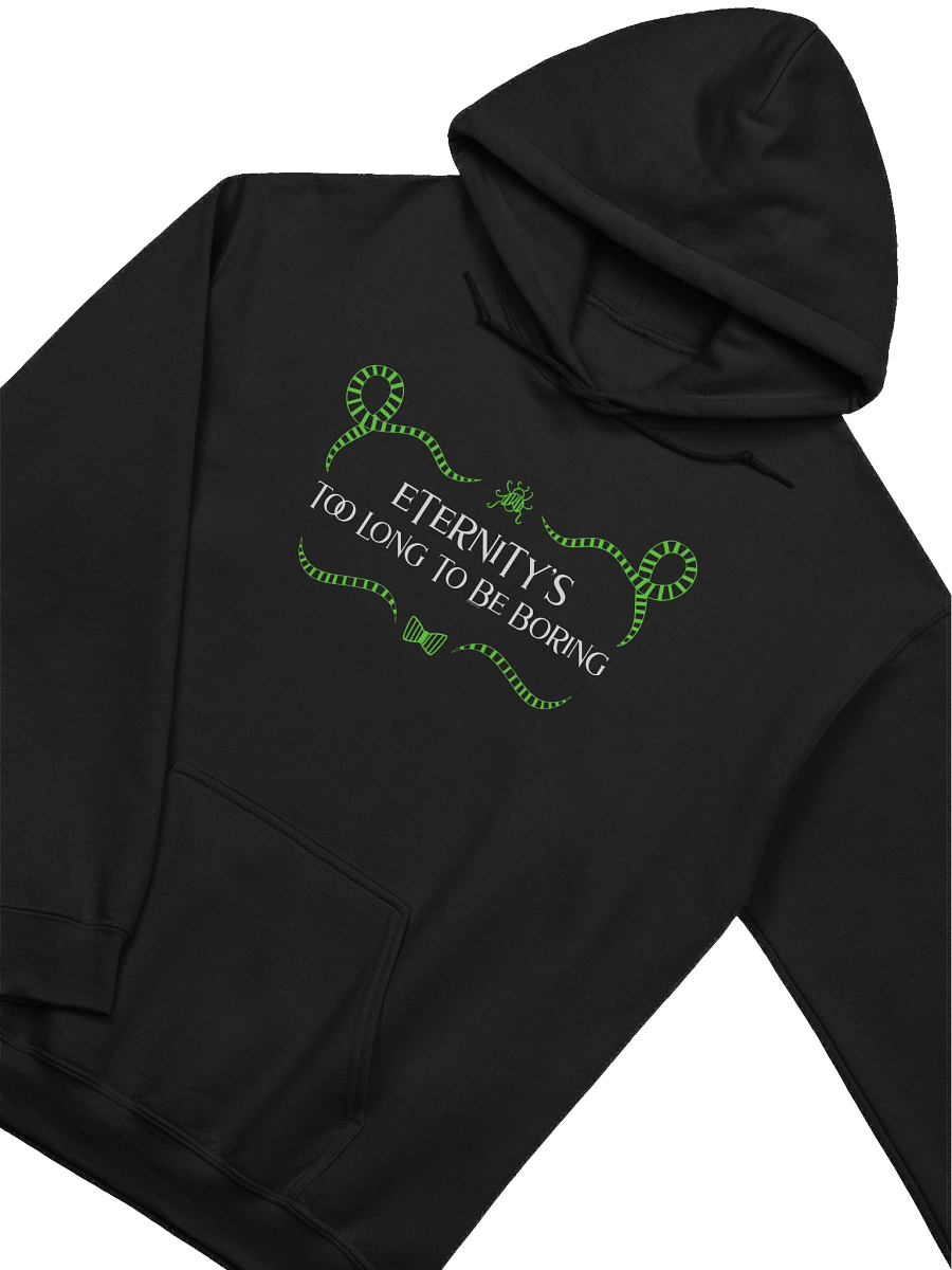 [UM Designs] Too Long To Be Boring - Unisex Pullover Graphic Hoodie [black letters] product image (3)