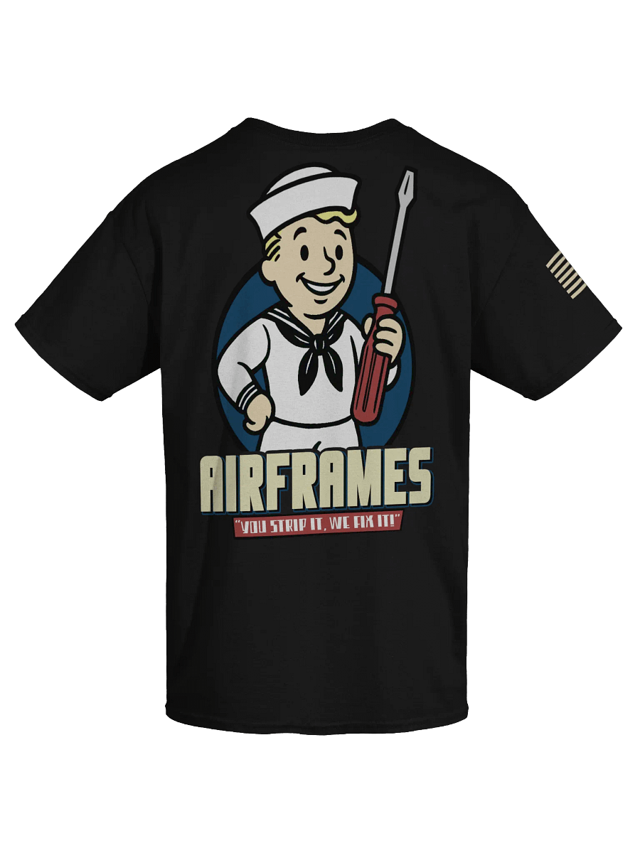 "AIRFRAMES: Strip it" Work Shirt product image (44)