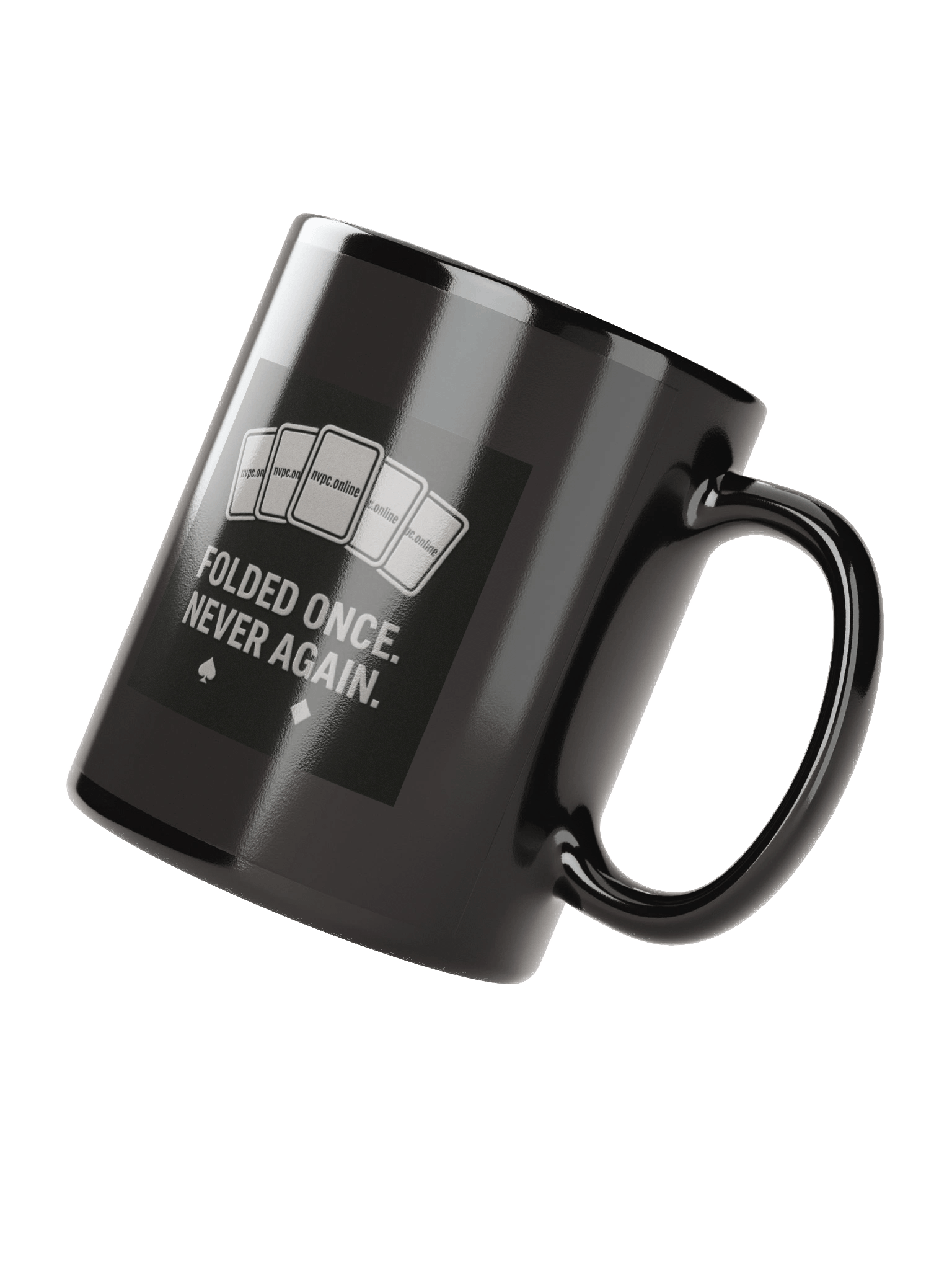 Monochrome "Folded Once - Never Again" Mug product image (2)
