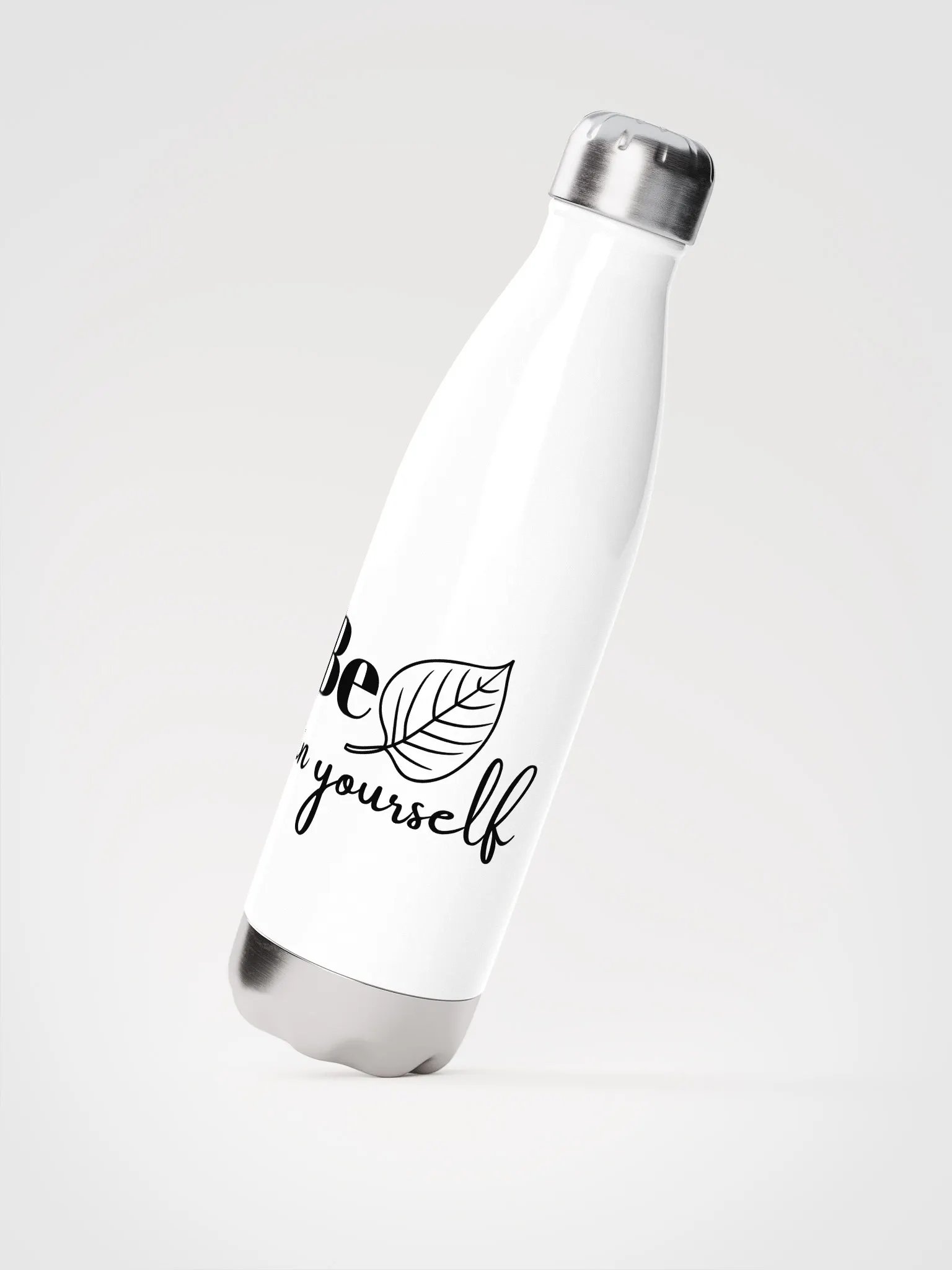 'BeLeaf in Yourself' Steel Water Bottle product image (2)