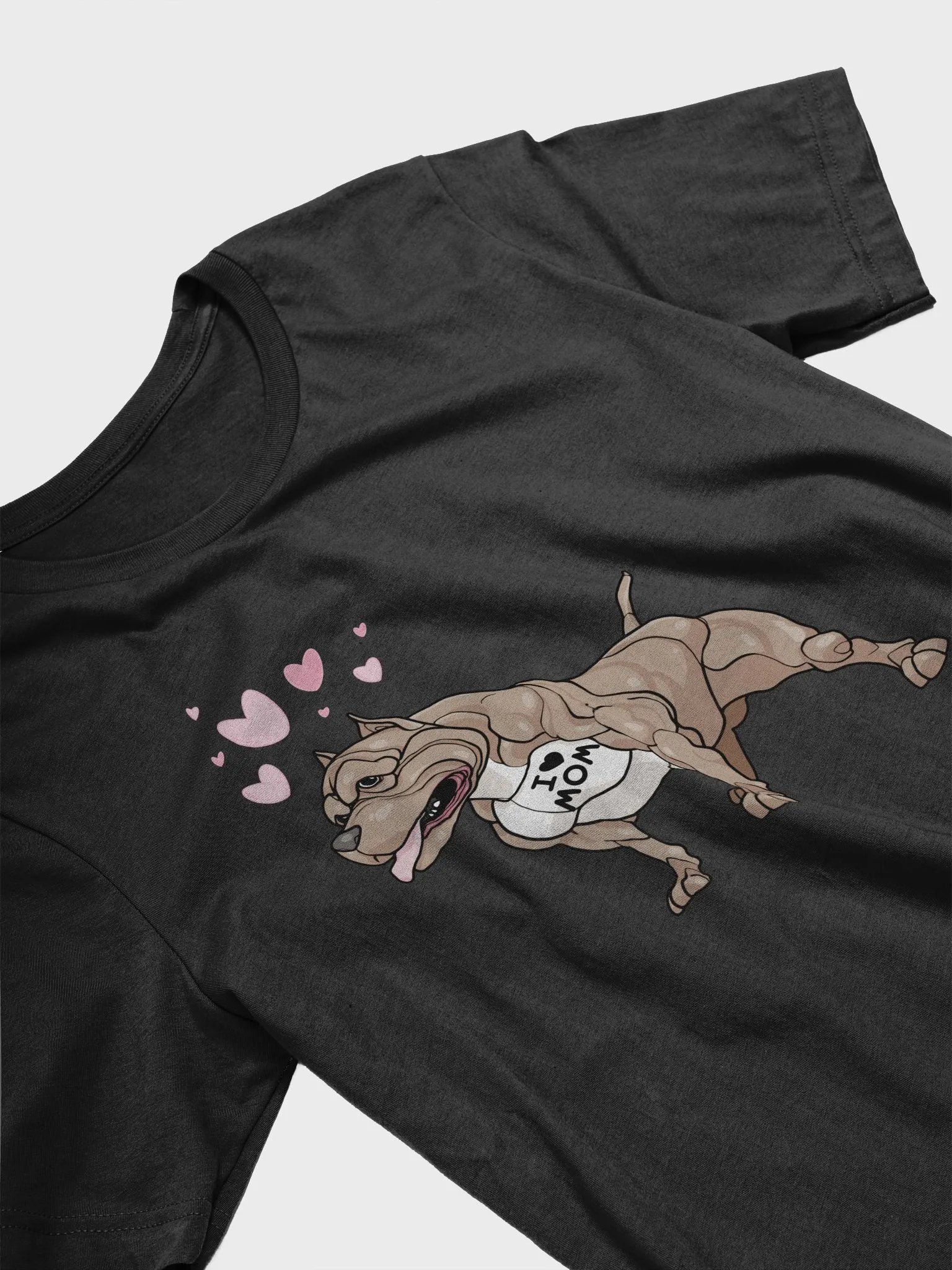 Funny Gifts Dog Pitbull I Love Mom Tattoo Gift T-Shirt product image (3)