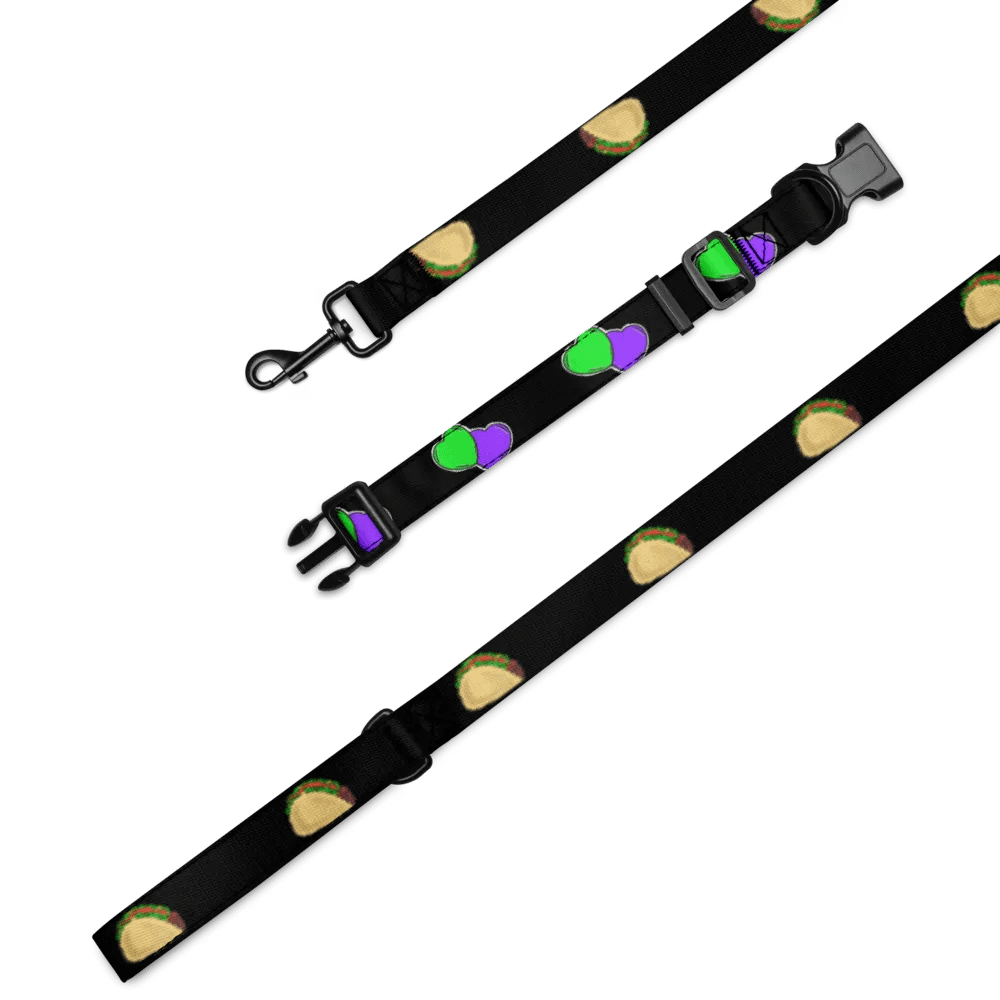 Taco Love Pet Collar & Leash Set product image (1)