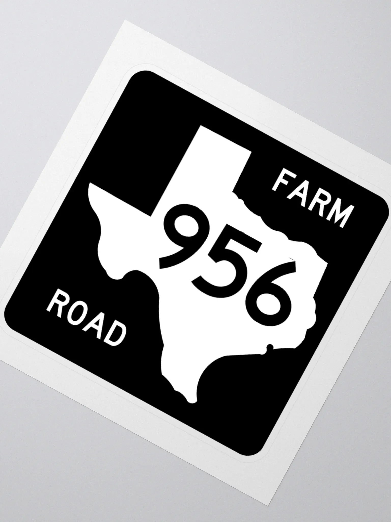 Texas Farm Road Sign FM 956 Sticker product image (2)