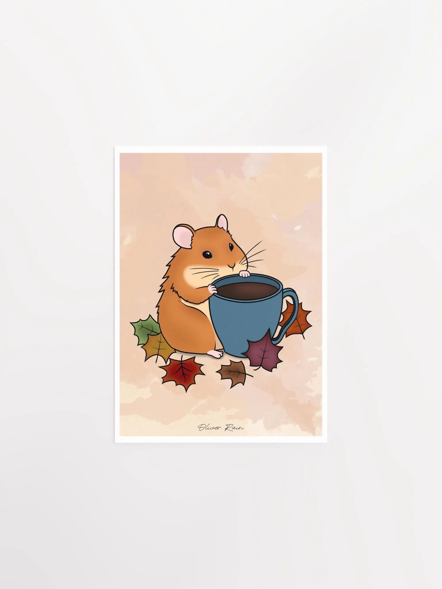 Coffee Hamster Art Print 5" x 7" product image (1)