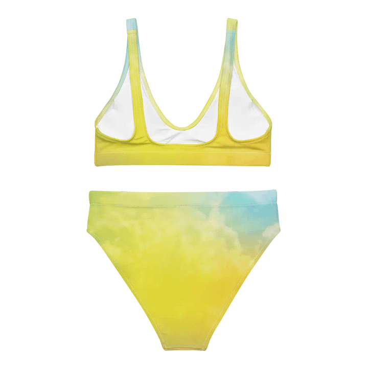 Blur cloud rainbow Design High Waisted Bikini - V9 product image (1)