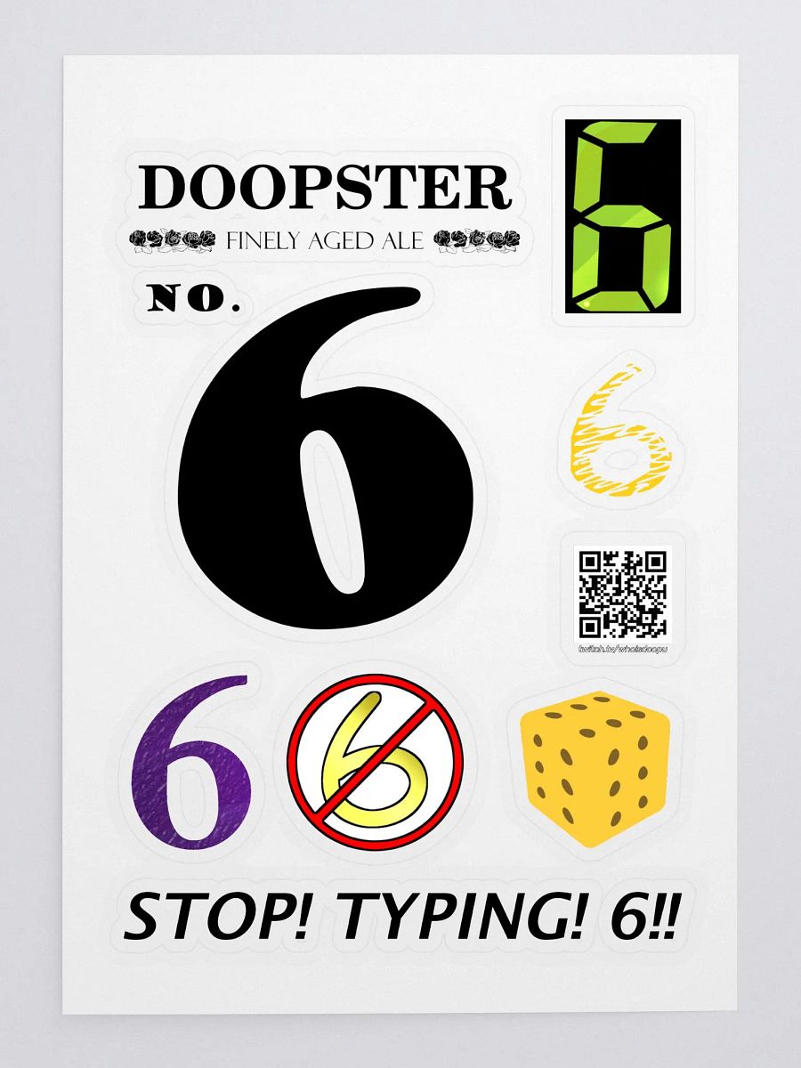 Doopster 6 Sticker Sheet product image (3)