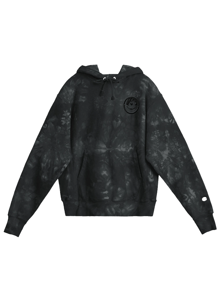 Moonbound Jackalope Embroidered Tie-Dye Hoodie (Dark Logo) product image (2)