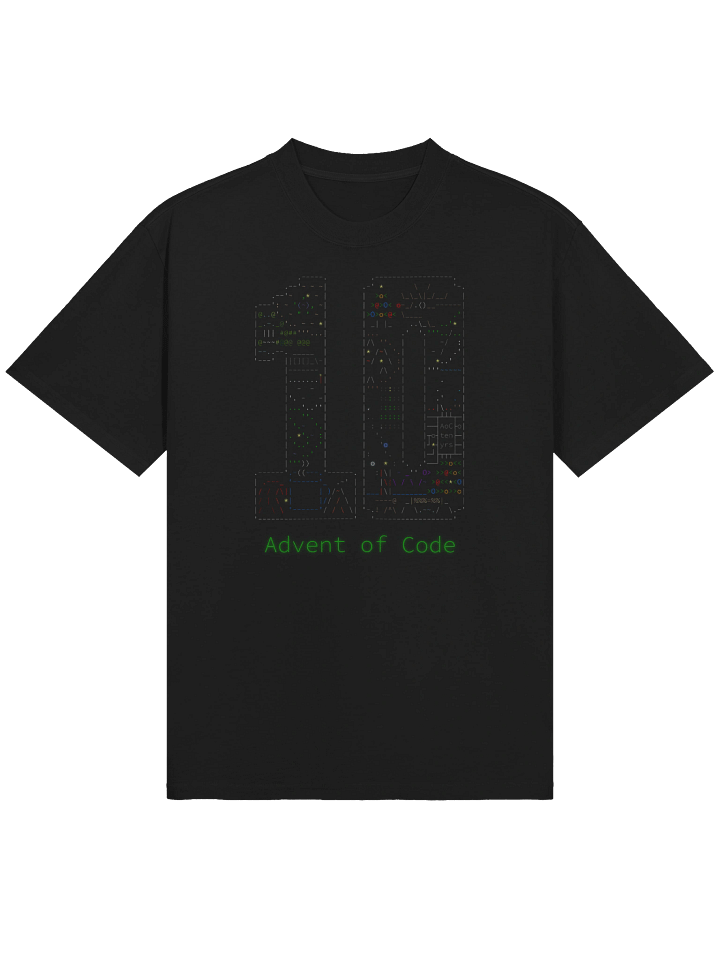 Advent of Code - AoC ten yrs - Oversized T-Shirt product image (1)