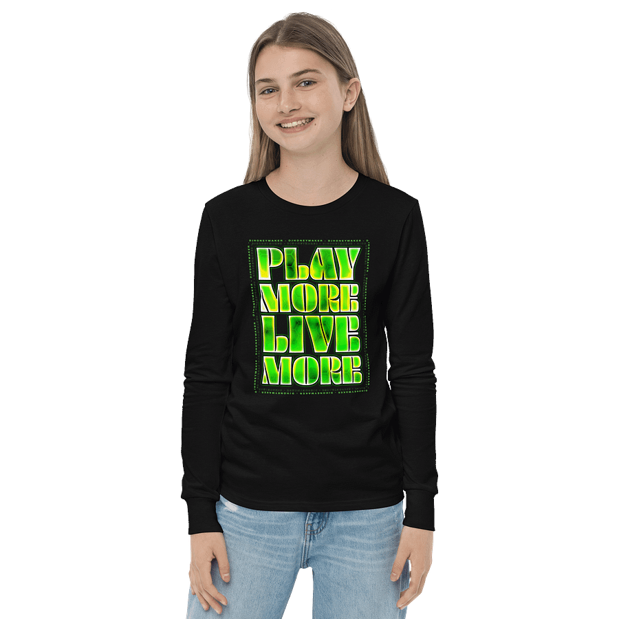 Play More Live More Youth Long Sleeve T-Shirt product image (10)
