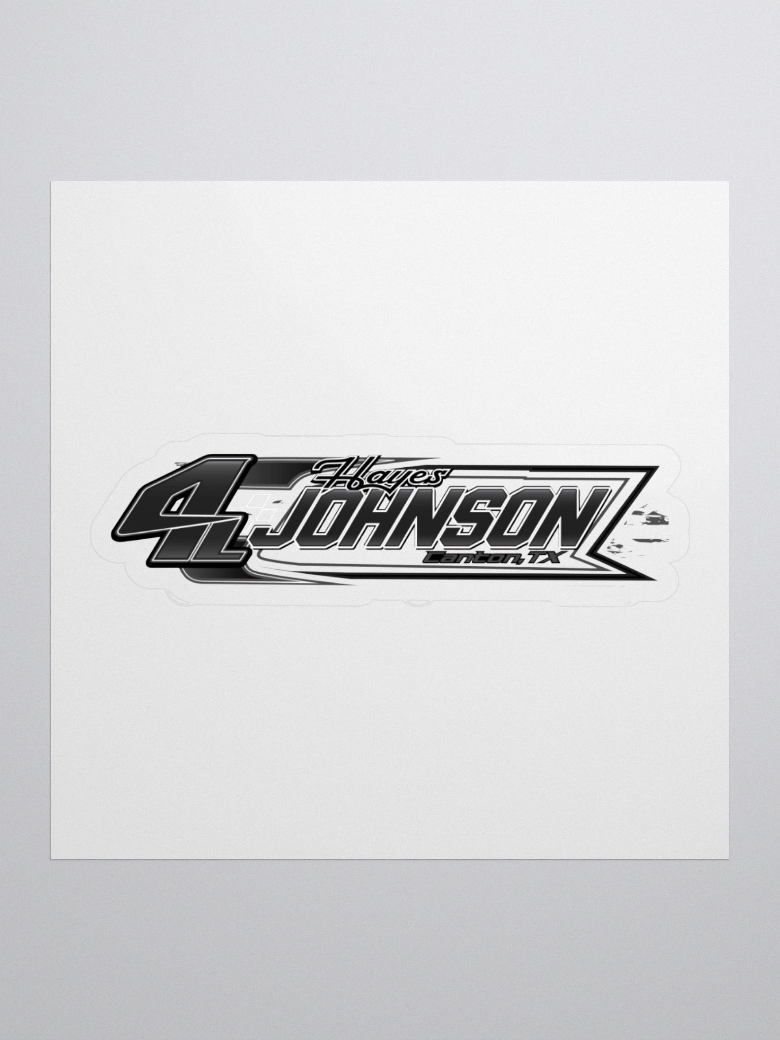 Hayes Johnson 4L Racing Sticker product image (1)