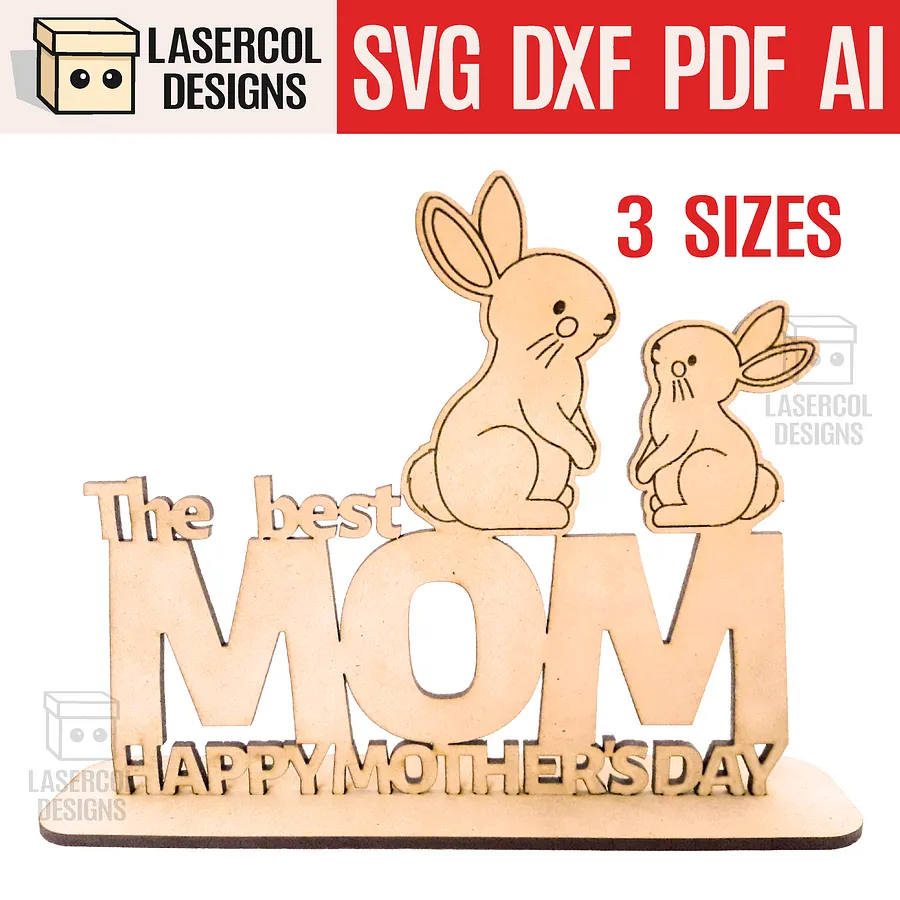 Mother's Day Gift Plaque Bundle (Set 1-2-3-4) - Laser Cut Files product image (5)