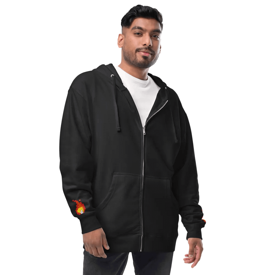 Phlare Flame Fleece Zip Up Hoodie product image (4)