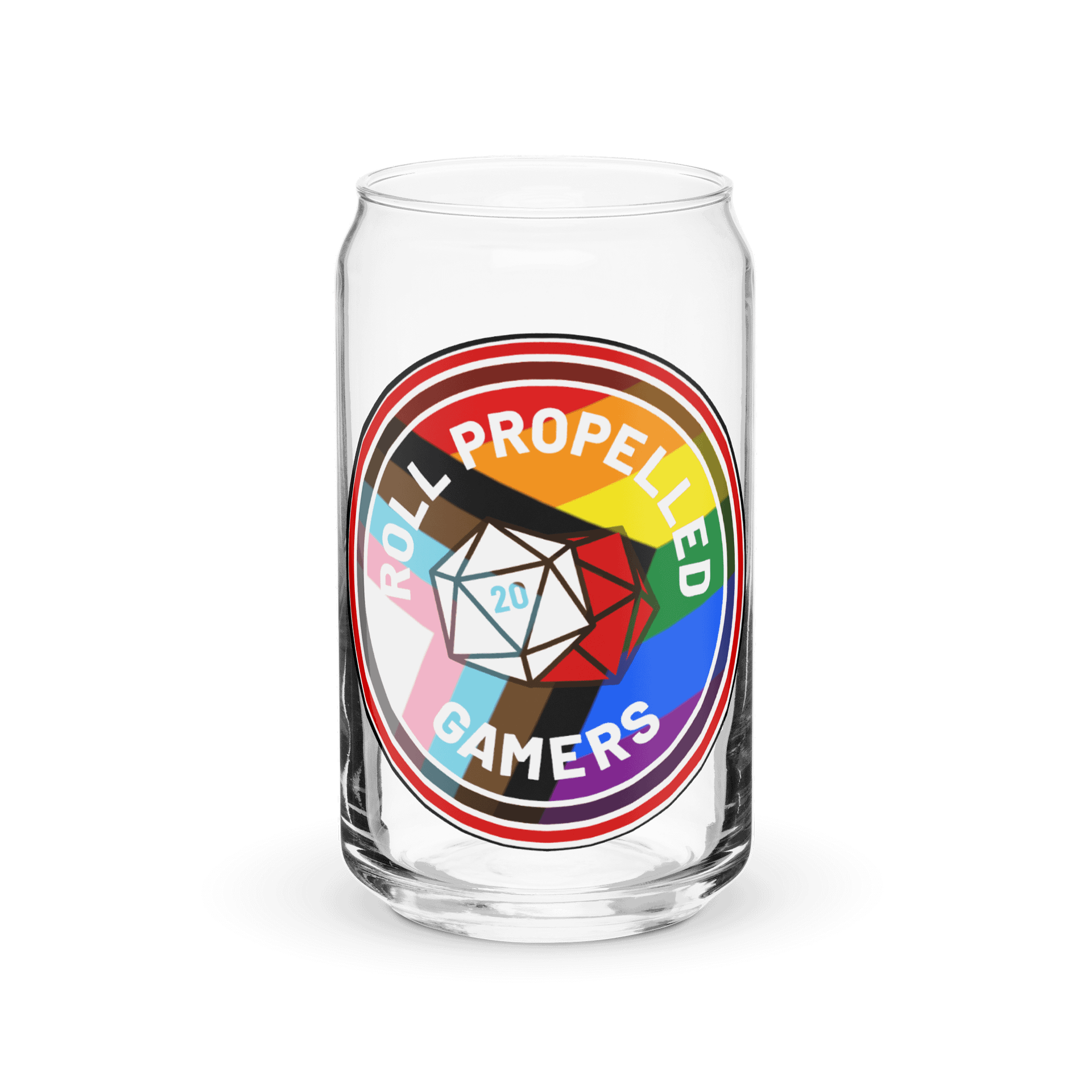 Roll Gamers Pride Logo Glass Can product image (2)