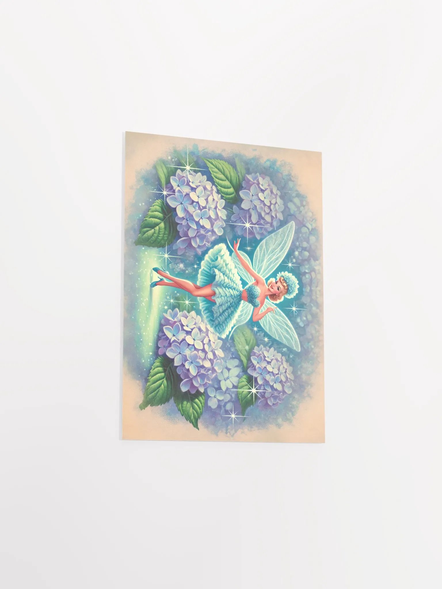 Blue Hydrangea Fairy Fantasy Poster product image (19)