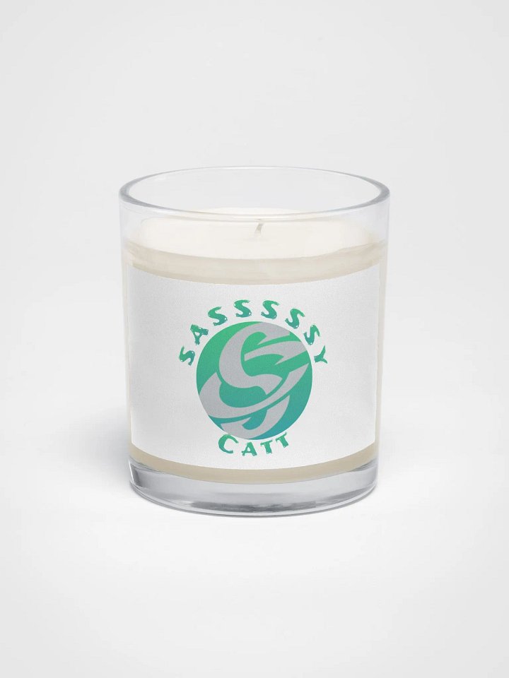 SasssssyCatt's Logo 2025 Green on Soy Candle product image (1)