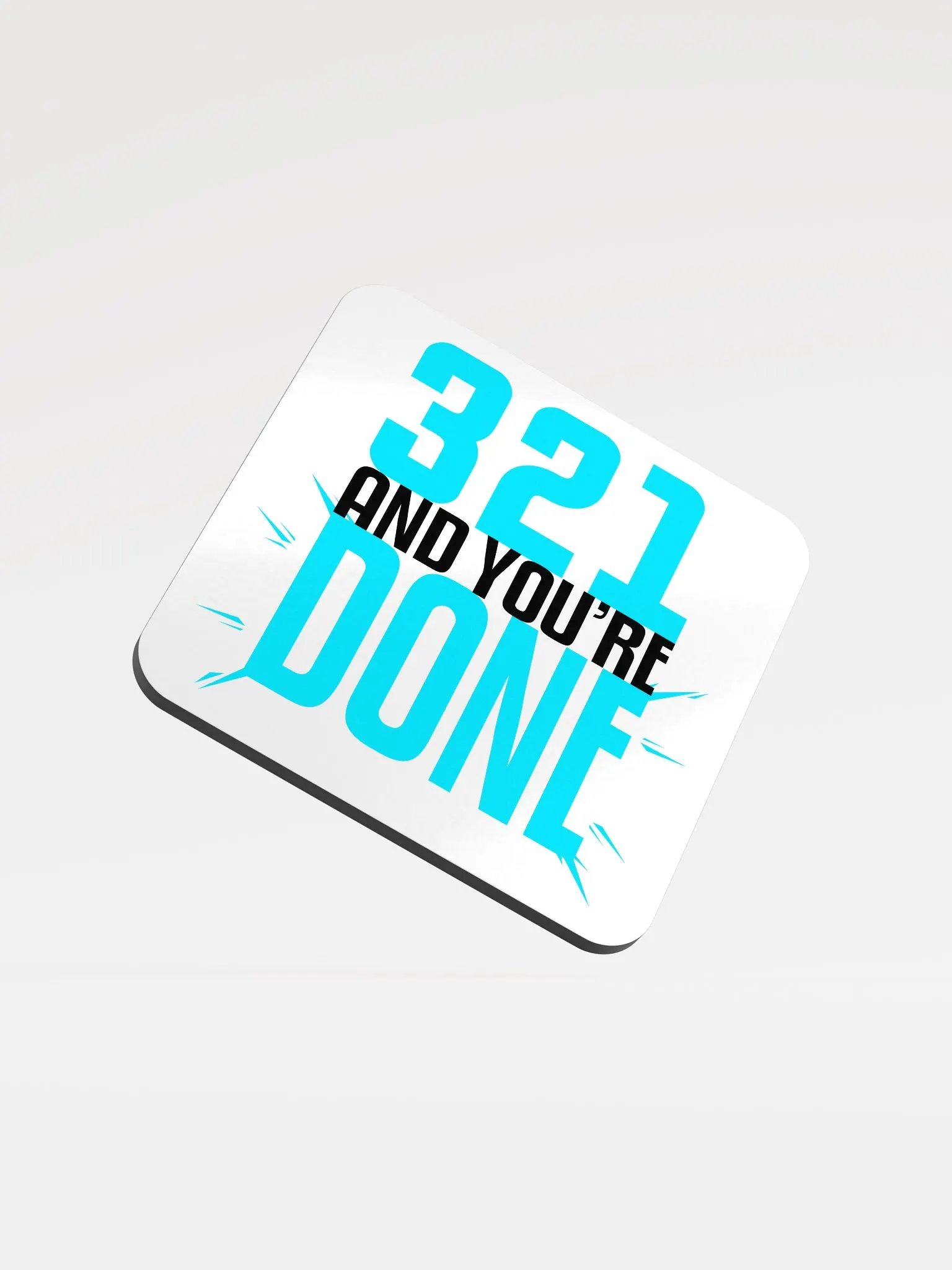 'DONE' Blue Light Coaster product image (1)