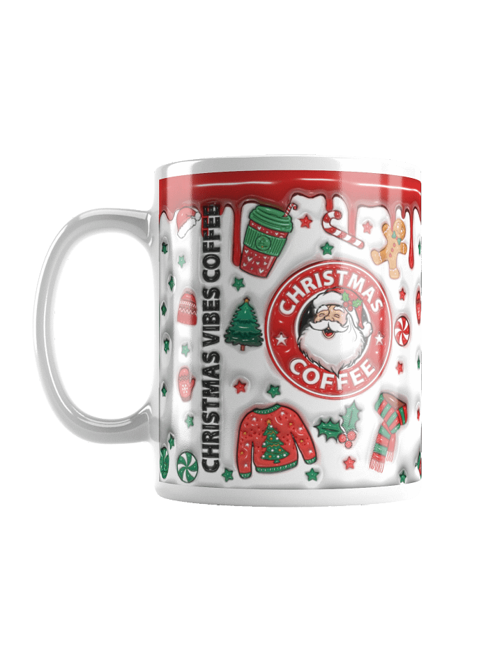 Christmas Coffee Chaos Mug – Retro Santa Sass with Holiday Class! product image (2)