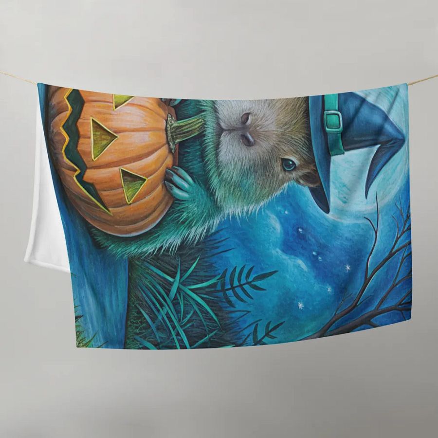 Cute Capybara Halloween Blanket product image (21)
