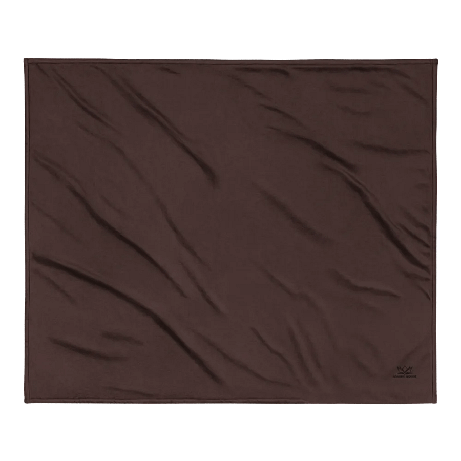 Bearded Woodz Embroider Sherpa Blanket (Brown/ Black) product image (2)