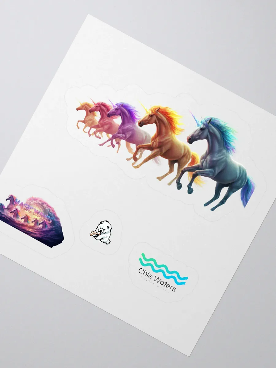 Fantastical Unicorns Kiss Cut Sticker Set product image (5)