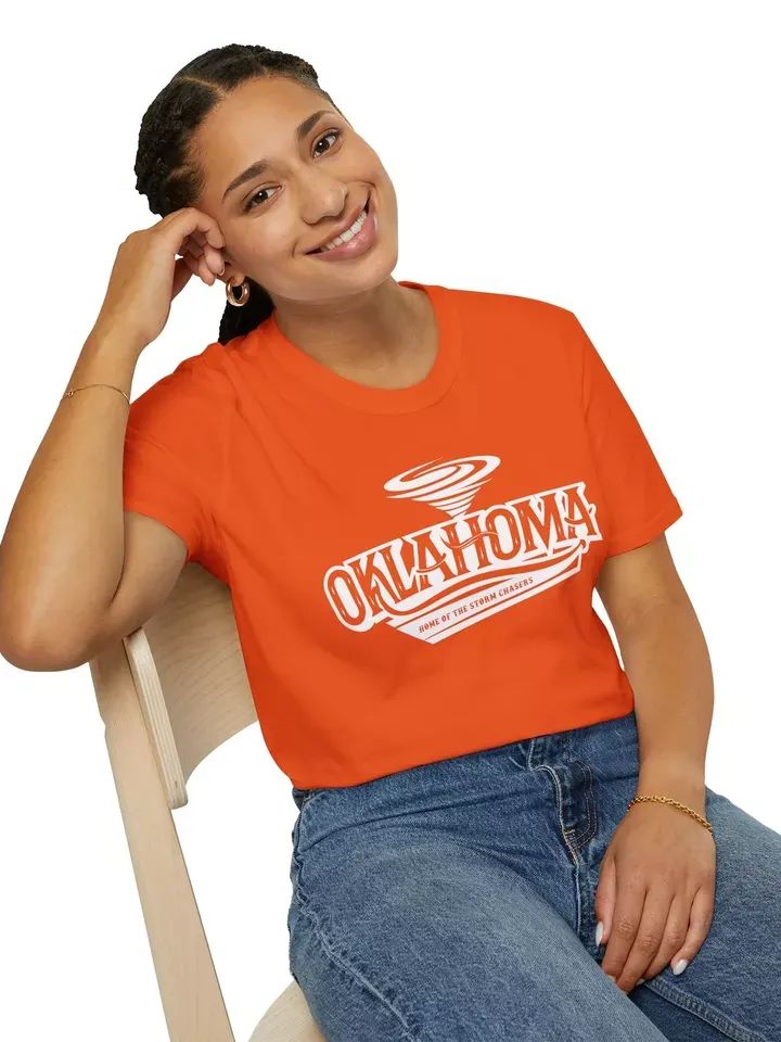 Oklahoma Tornado Tee Unisex Adult T-Shirt "Home of the Storm" Chasers - Sooner product image (3)