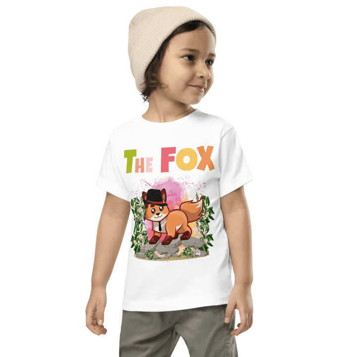 The Fox Colorful Funny Cute Bella +Canvas Toddler T-Shirt – Funny Shirt, Best Gift for Kids product image (1)