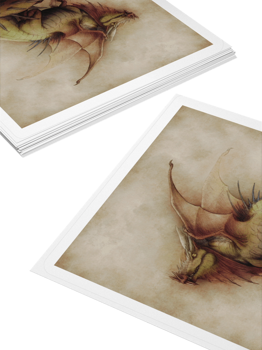 Dragon sketch - sticker product image (4)