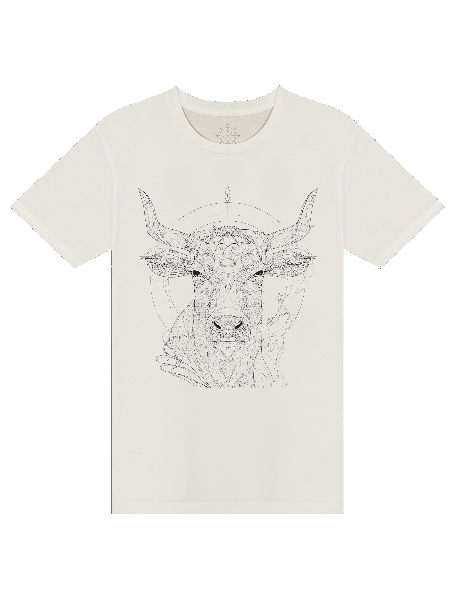 Divine Strength – Sacred Bull Line Art Tee product image (6)