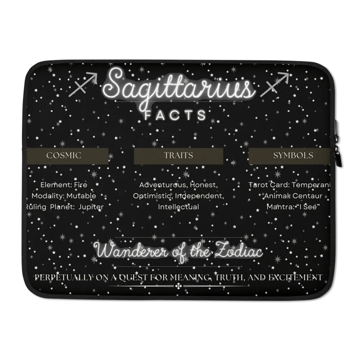 Sagittarius Facts Laptop Sleeve product image (2)