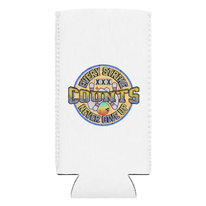 Every Strike Counts Bowling Vintage Can Cooler product image (2)