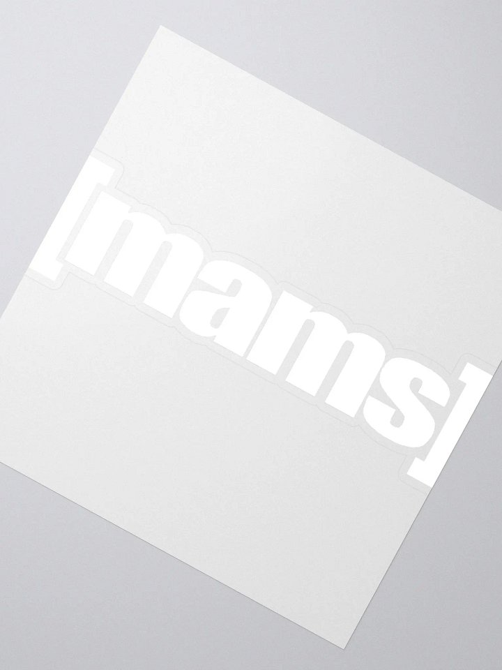 [mams] swim white sticker product image (2)