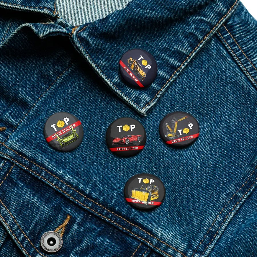 Top Brick Builder Set of Pin Buttons product image (7)