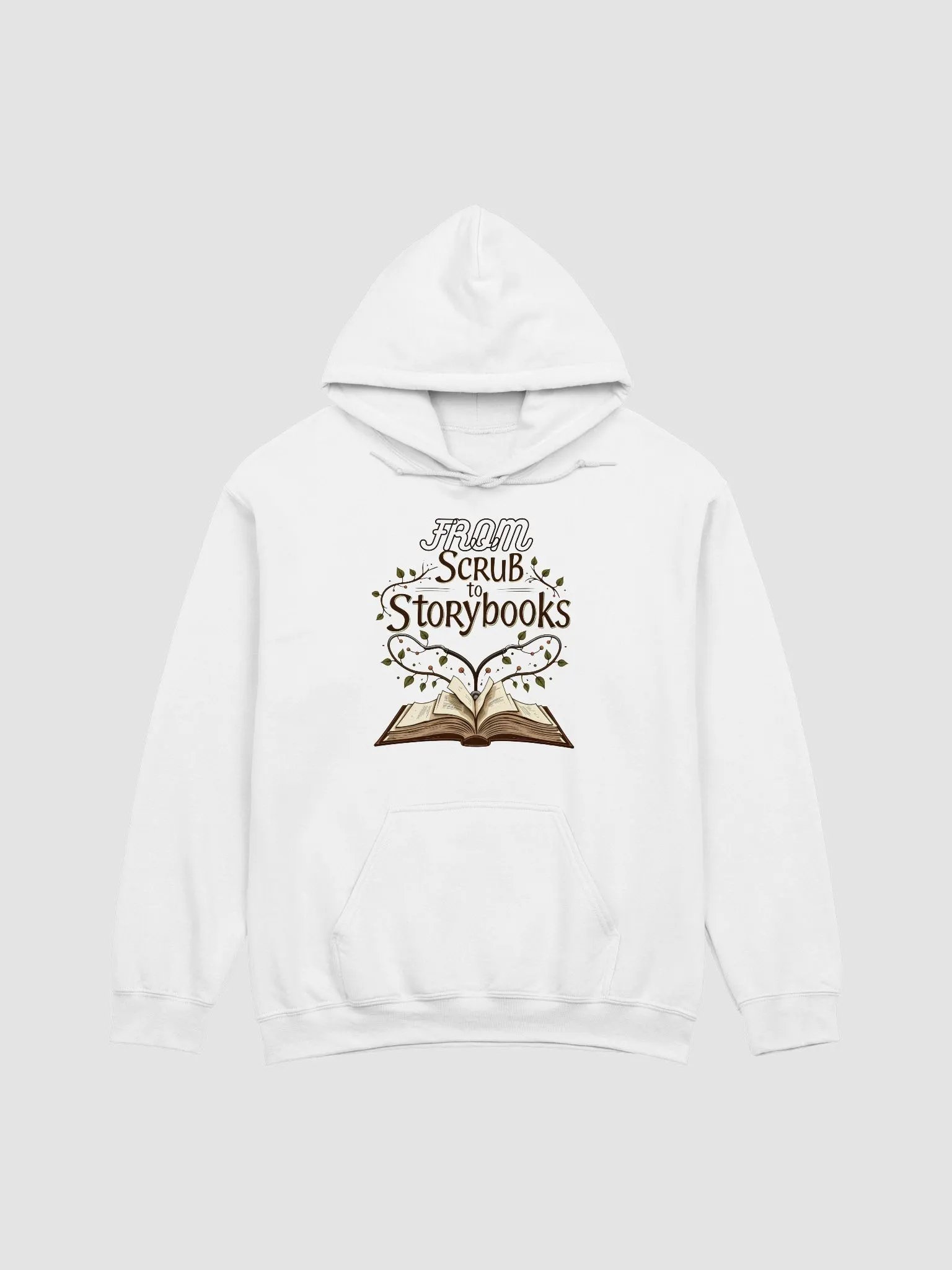 Whimsical Vines Open Book Hoodie product image (4)