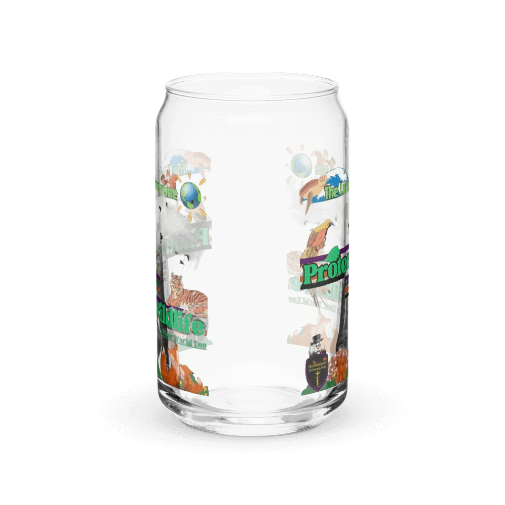 Protect The Wildlife Can-Shaped Glass product image (1)