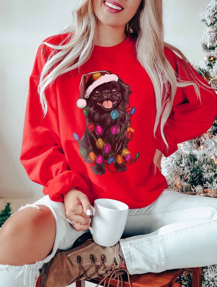 Funny Pekingese(Black) Christmas Sweatshirt product image (15)