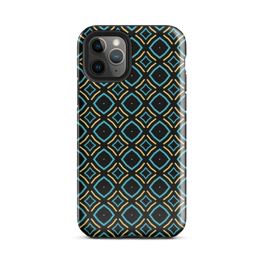 Bumble Delight Geometric Pattern Tough iPhone Case product image (2)