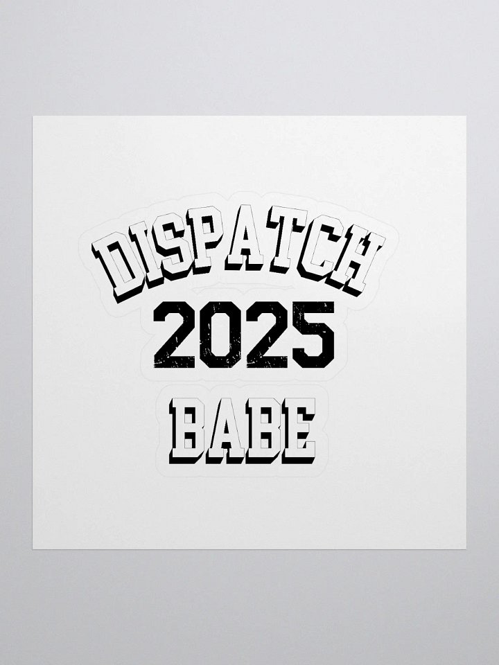 Dispatch Babe Varsity Sticker - Shape Your Style product image (1)