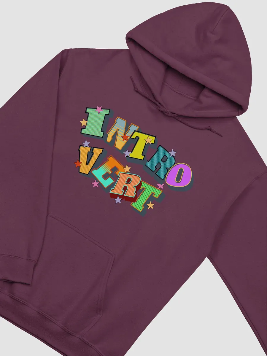 Introvert Letter Starry Classic Hoodie product image (10)