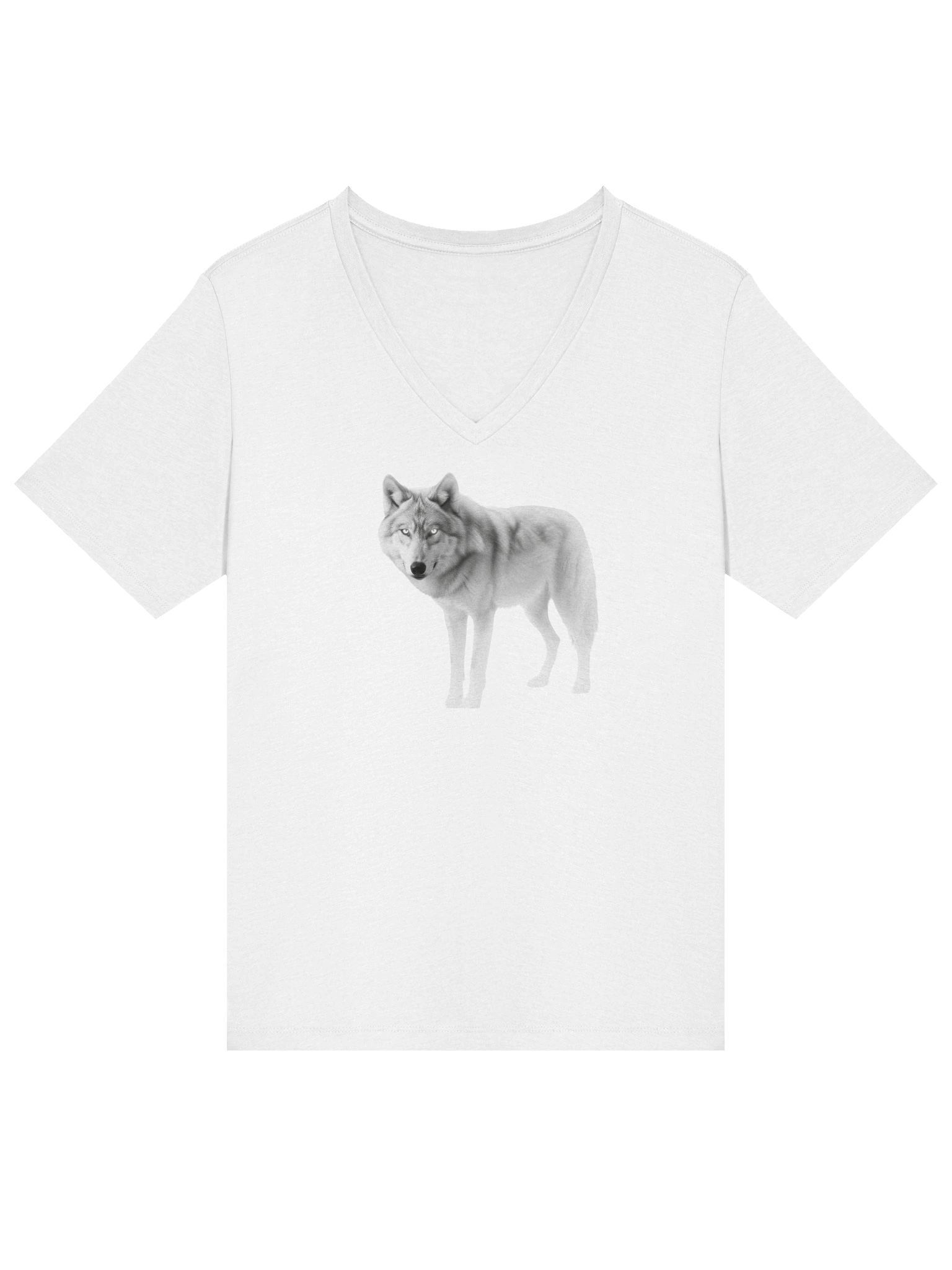 Ethereal Wolf Relaxed V-Neck Tee product image (3)