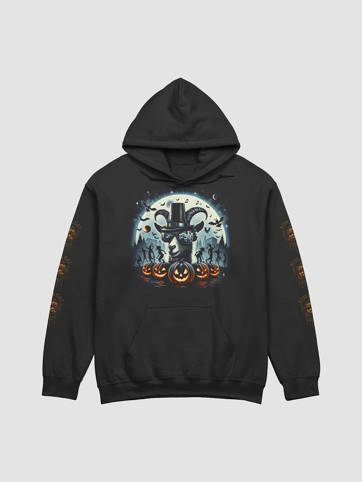 Halloween 2024 Disco Goat Graveyard Hoodie - Black product image (1)