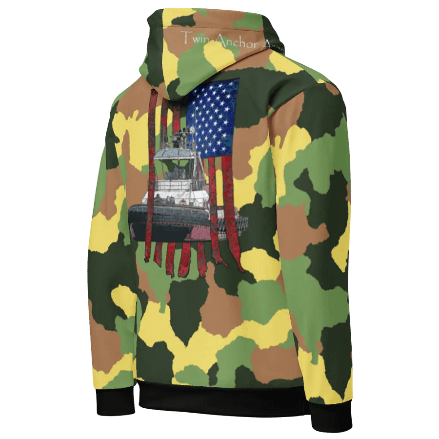 Green Camouflage Athena Tug CE Flage Hoodie product image (10)