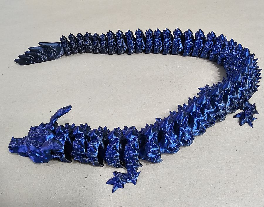 Flexi Dragon Toy – Articulated Fidget Dragon in Multiple Colors – 3D Printed Fantasy Creature Gift for Kids & Adults product image (10)