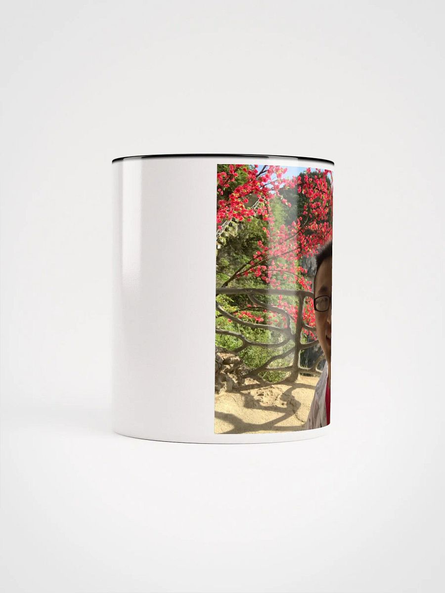 Ceramic Mug with Color Inside: flower and mountain product image (9)