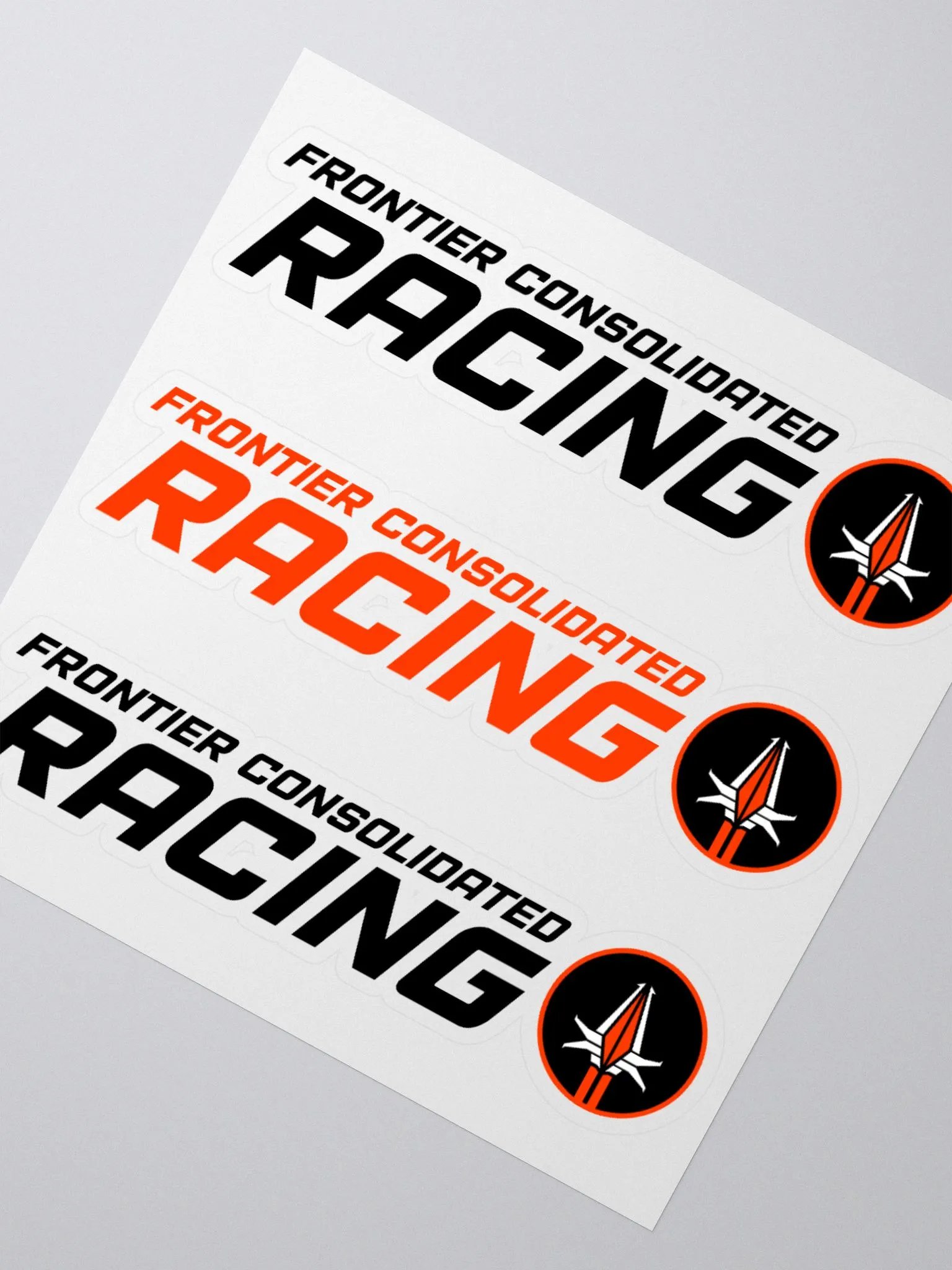 FRCN Racing Wordmark Stickers product image (5)