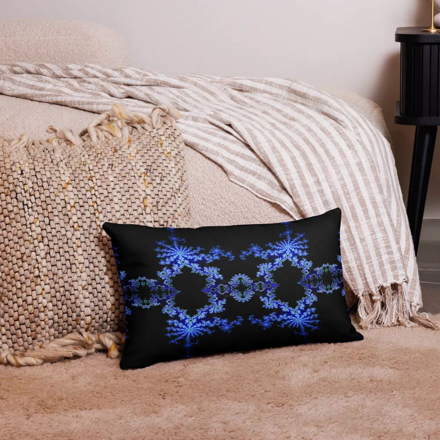 Fractal Pillow Case (Black) product image (4)