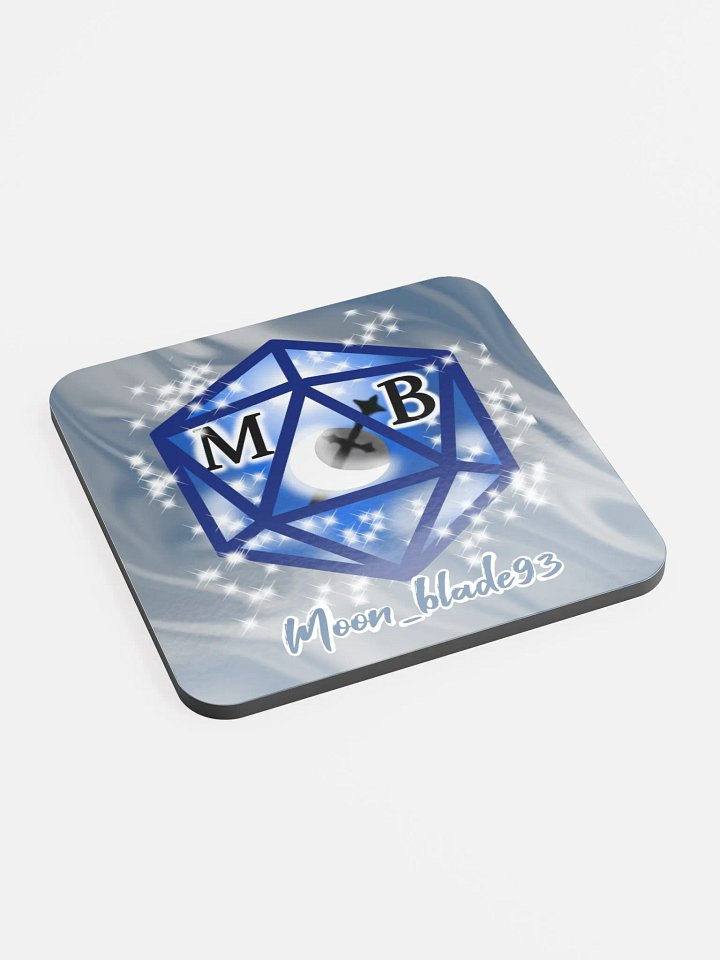 Moonblade D20- Glossed Cork Coaster product image (2)