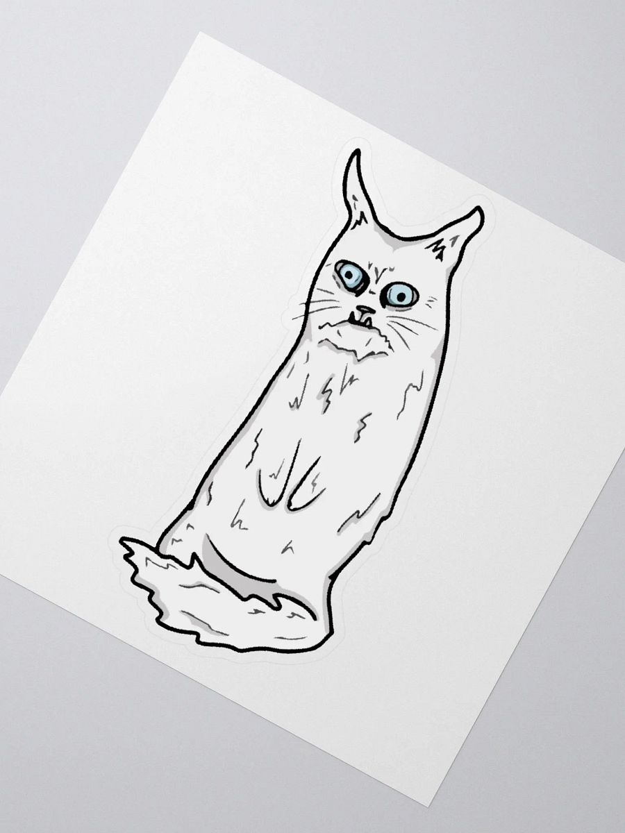WEIRD FUCKIN CAT STICKER product image (1)