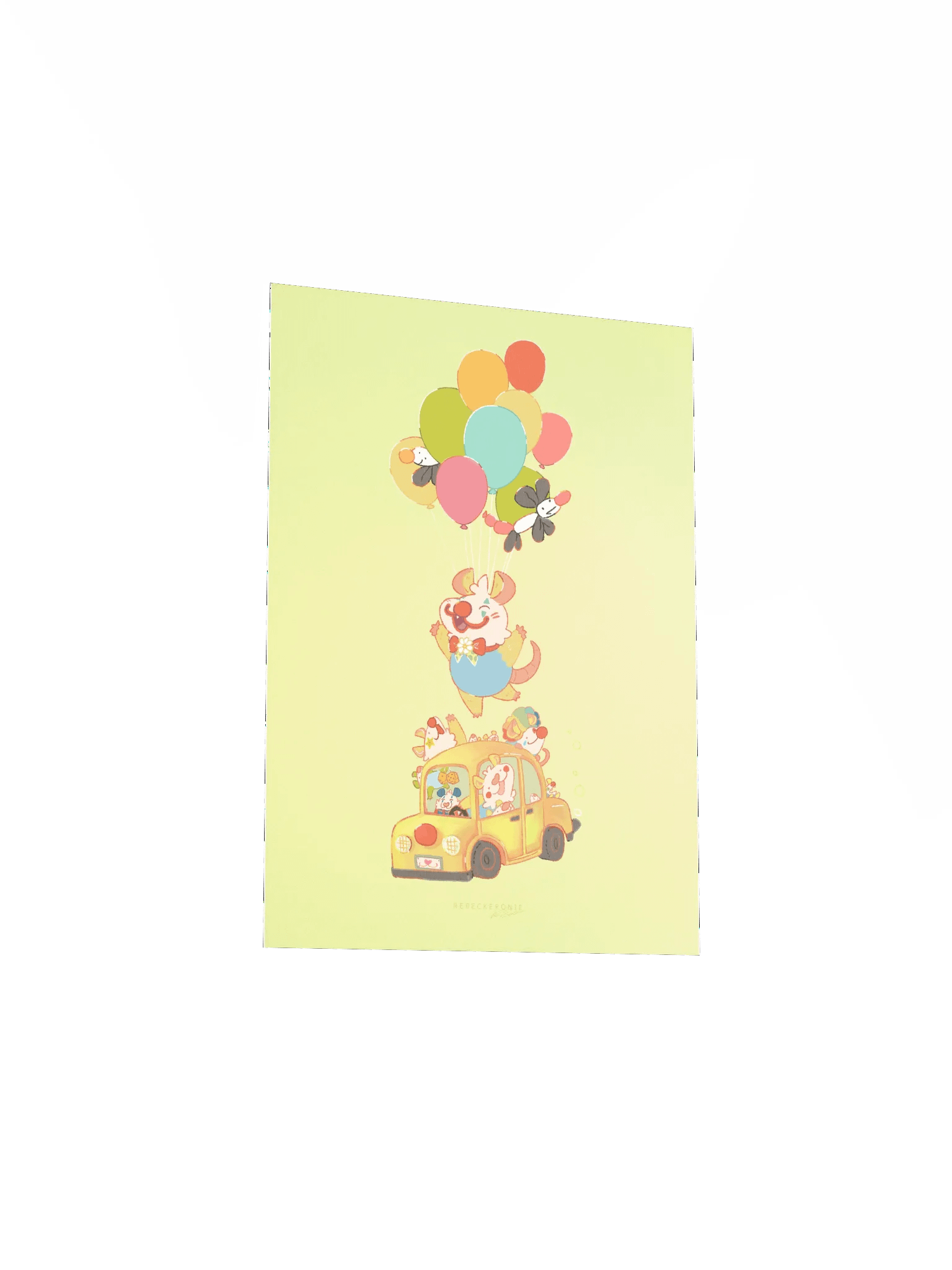 Clown Possum Print product image (6)