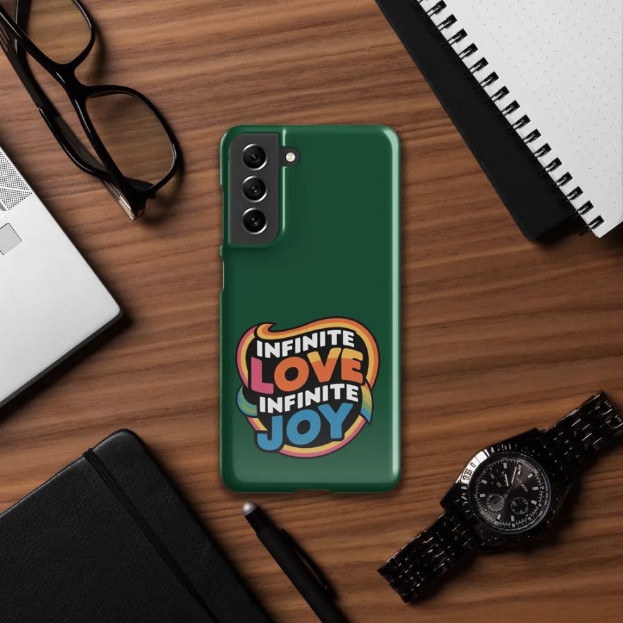 Infinite Love Infinite Joy Snap Case for Samsung (Green) product image (12)