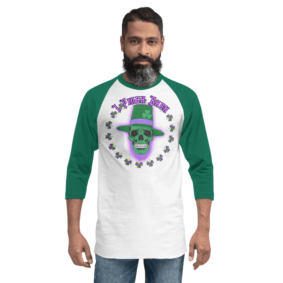 Pinch Back Skull Raglan Tee product image (23)